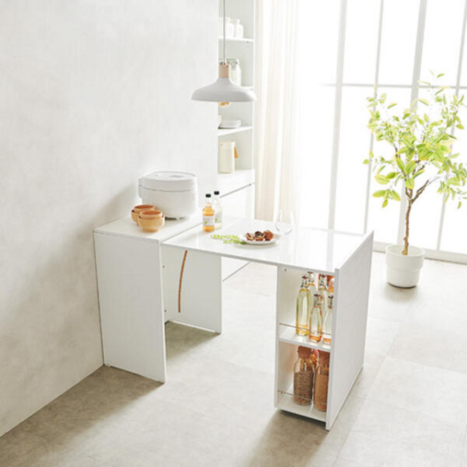 아트박스/동화속나무 아빌 슬라이드 접이식 식탁 확장형 원룸테이블, 02.식탁_오크