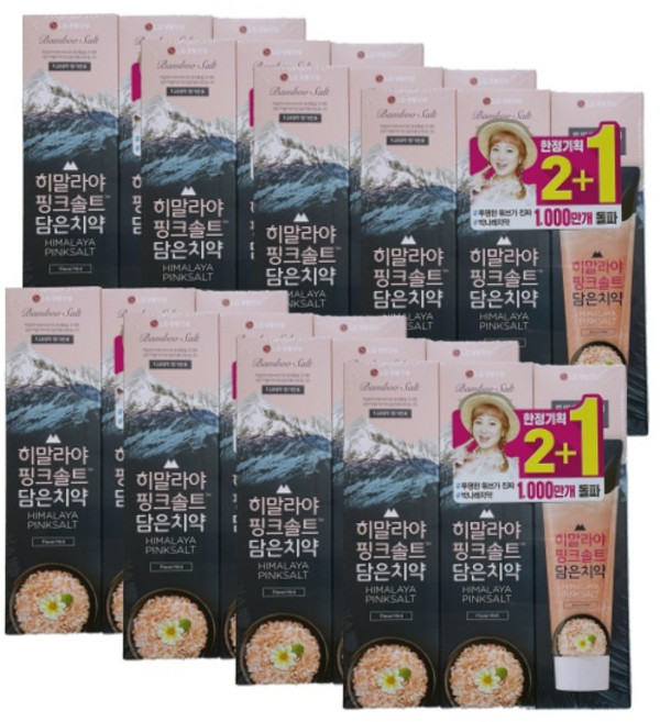 엘지생활건강 히말라야 핑크솔트 담은 치약 100g*3 플로럴민트, 100g, 8개