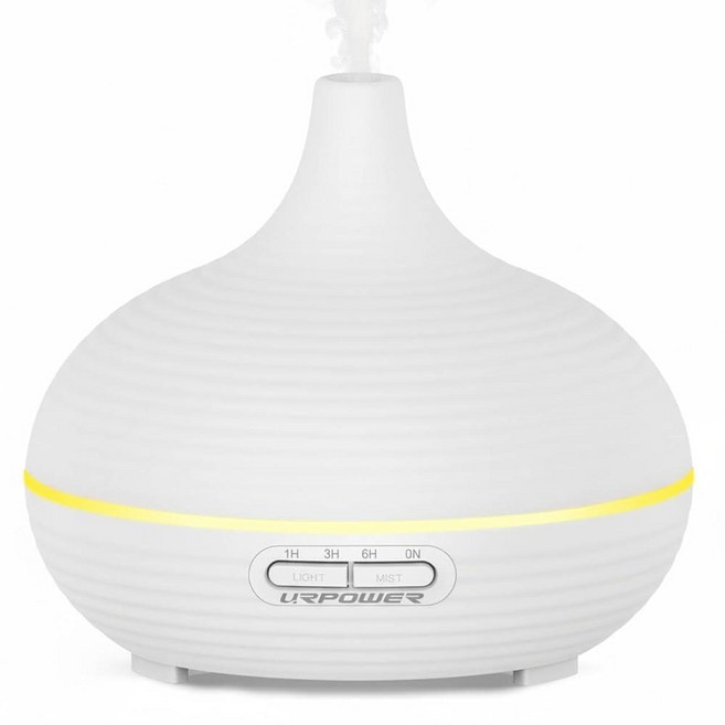 URPOWER 300ml Sleep Diffuser for Bedroom All-Night Essential Oil Diffuser Quiet Ultrasonic Cool