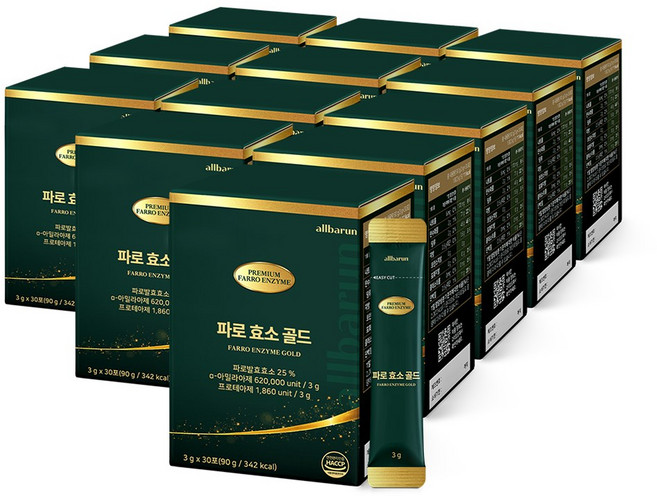 올바른 파로 효소 골드, 90g, 12박스