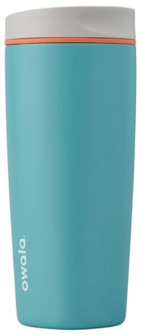 Owala SmoothSip 슬라이더 단열 스테인리스 스틸 커피 텀블러, 1개, 591ml, 블루