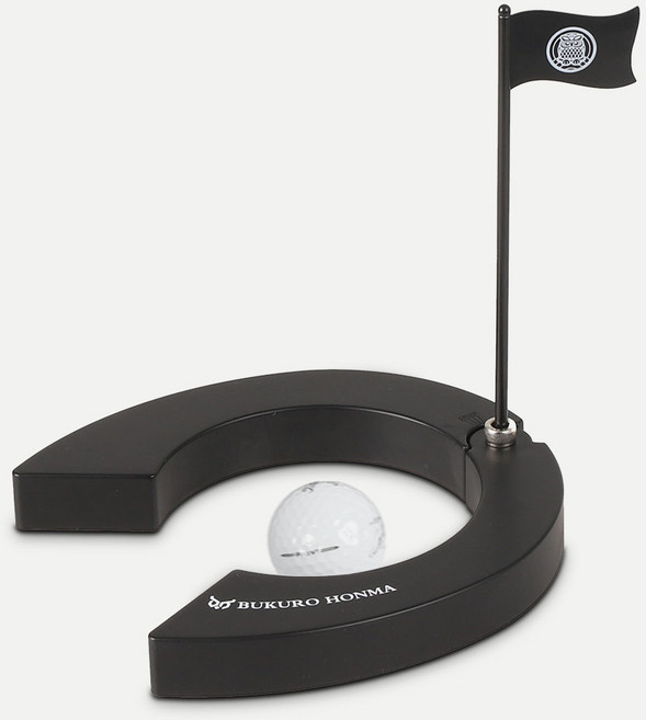 부쿠로혼마 접이식홀컵 골프x파크골프 겸용, 플라스틱홀컵, 블랙, 1개