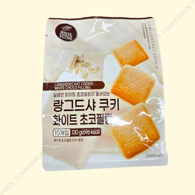 랑그드샤 쿠키 화이트초코 130gx3개, 130g, 3개