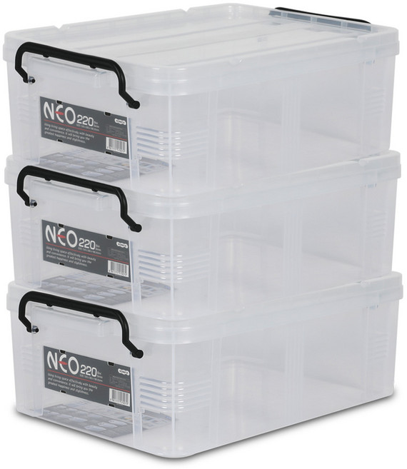 코멕스 네오박스 22L, 반투명, 3개