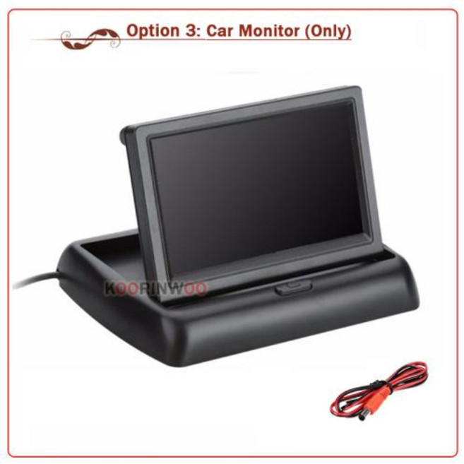 어라운드뷰 Koorinwoo 다기능 자동차 주차 모니터 원형 분할 스위치 4 채널 좌측 전방 후방 카메라, 3)Option 3