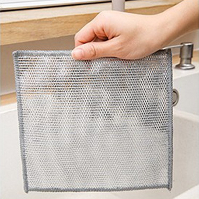 더블센스 노스크래치 은사수세미 2겹 스텐 주방 수세미, 1세트, 10개