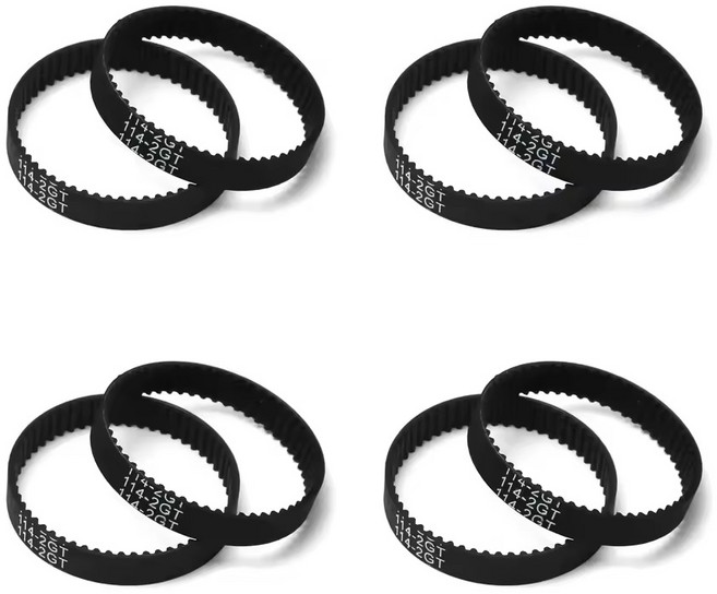 TT-02 저소음 벨트 드라이브 16T 40T 변속기 기어 시스템 DIY Tamiya TT02 1/10 RC Car 용 업그레이드 부품 수정, 8PCS Belt