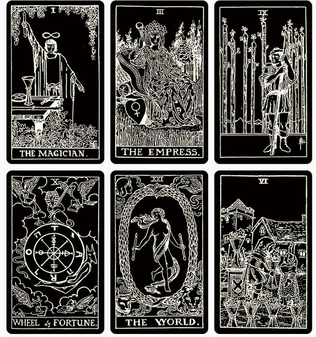 The Silver Thread Tarot영문판 타로카드, 실버, 1개