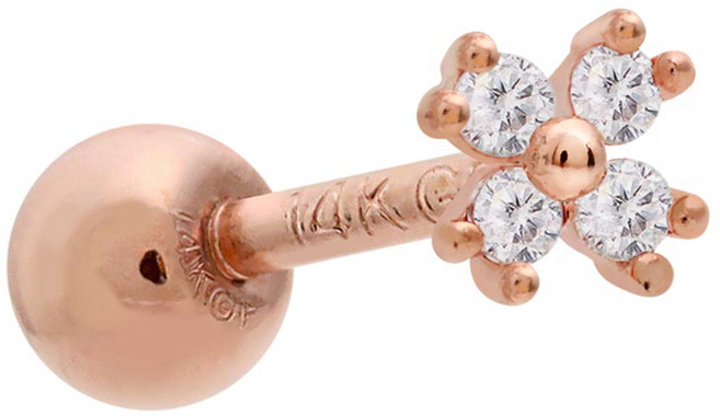 [1+1] 특별가 14K 핀 쁘띠플라워 피어싱 (한쪽)