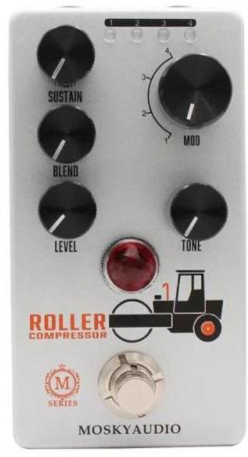 멀티이펙터 MOSKY 기타 이펙트 페달 왜곡 오버드라이브 퍼즈 킹 랫 트루 바이패스 풀 메탈 쉘 액세서리, 1개