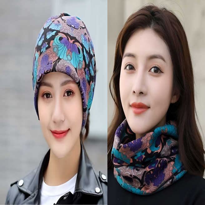 여성 할머니비니 엄마 여자 예쁜 귀덮는 중년여성 겨울