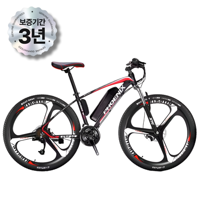 타이탄휠 [충격흡수] 전기자전거 세발 접이식 전동 팻바이크 출퇴근 pas 전기바이크, 블랙 + 스포크힐, 알루미늄