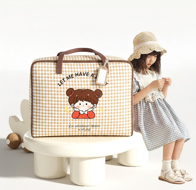 카라몰리 유치원 이불가방 낮잠이불 가방 파우치, 레드