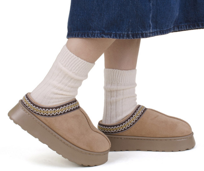 네이쳐솔 nature sole 여성 어기 팝 털 슬리퍼