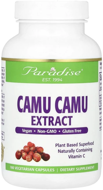 Paradise Herbs 카무카무 추출물 400mg 베지 캡슐 180정, ParadiseHerbs카무카무추출물400mg베지캡슐1, 1개 - 쿠팡