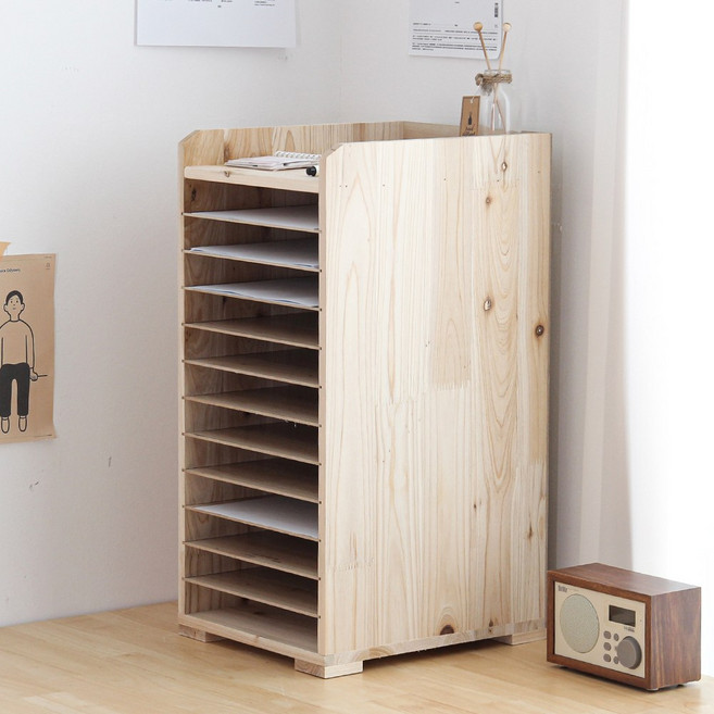 원목 서류정리함 13단, 단품, 단품