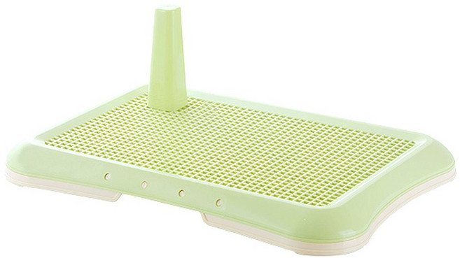 애구애구 강아지 배변판 화장실 소형 대형 (63cm-47cm), 멈무배변판/2호-그린, 1개