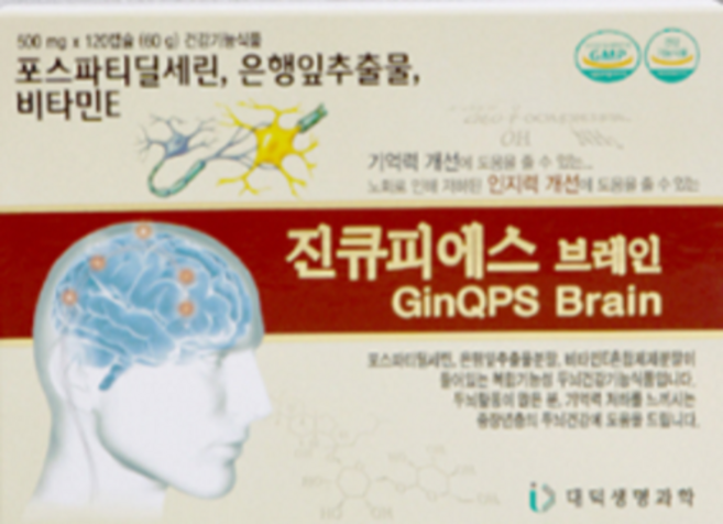 진큐피에스 브레인 120캡슐X2박스, 2개, 120정