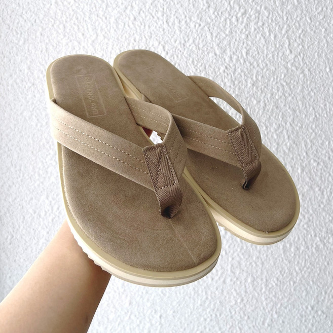 코튼 스웨이드 아일 슬리퍼 발가락 쪼리 (2color)