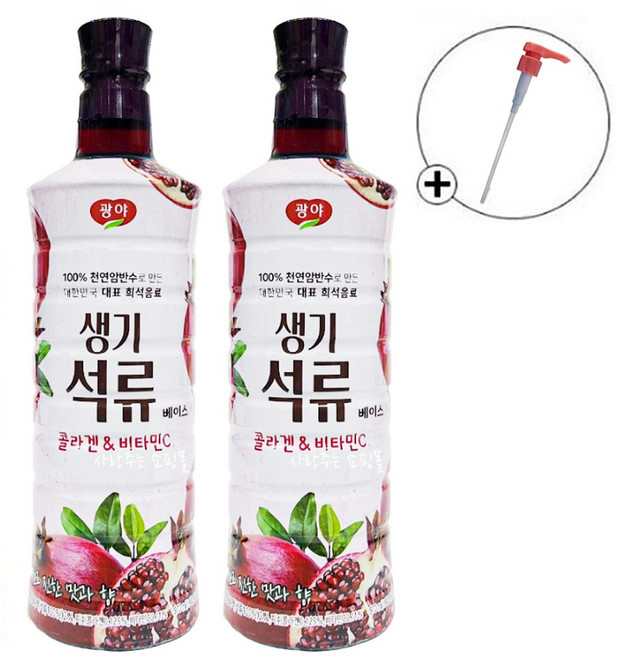 광야 생기석류 전용 펌프 포함, 970ml, 2개