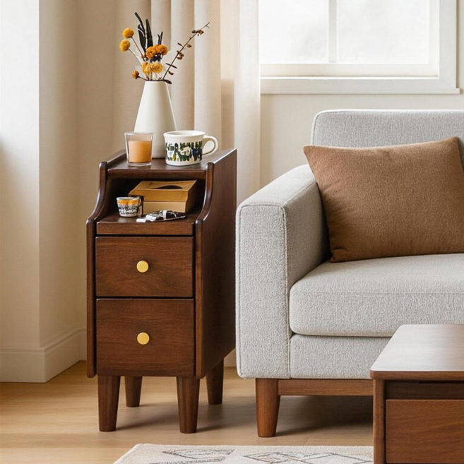 에코소라노 원목 다용도 보조 소파 사이드 테이블 서랍장 침대옆 협탁, 20cmRF-HD816, 1개