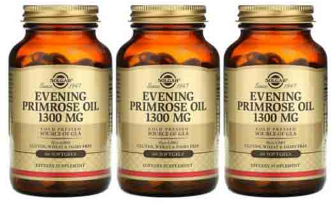 솔가 이브닝 프림로즈 오일 달맞이꽃 종자유 1 300mg 60정 소프트젤 감마 리놀렌산 함유 2+1, 3개