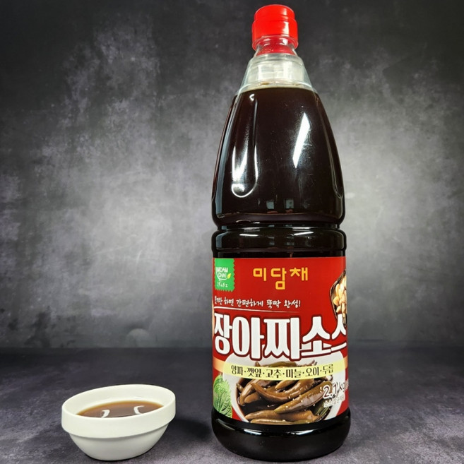 미담채 장아찌소스2.1kg 붓기만 하면 간편하게 완성 양파 깻잎 고추 마늘 오이 두릅 소스, 2.1kg, 1개