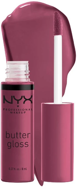NYX 프로페셔널 메이크업 버터 글로스 끈적임 없는 립글로스, 41 Cranberry Pie, 8ml, 1개 - 쿠팡