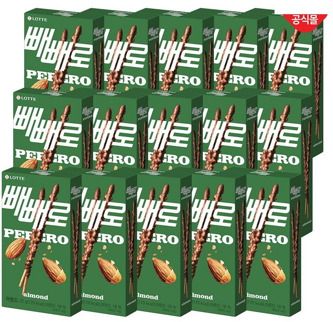 아몬드 빼빼로 32g, 15개