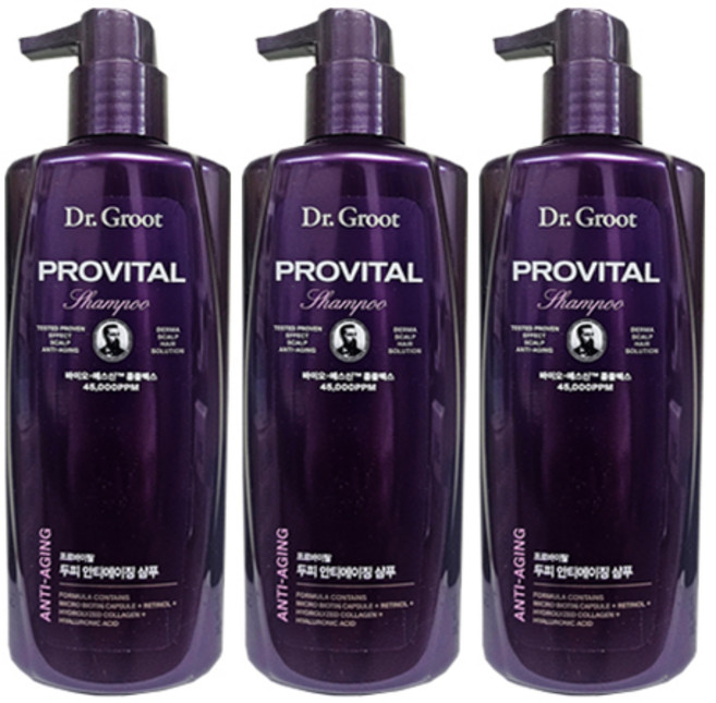 닥터그루트 프로바이탈 두피 안티에이징 샴푸 500ml, 3개