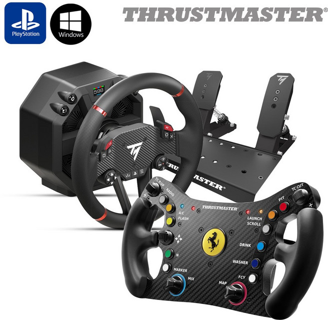 트러스트마스터 T598 DD 휠 + Ferrari 488 GT3 Wheel ADD-ON 패키지 PO, 1개, T598 +Ferrari 488 GT3
