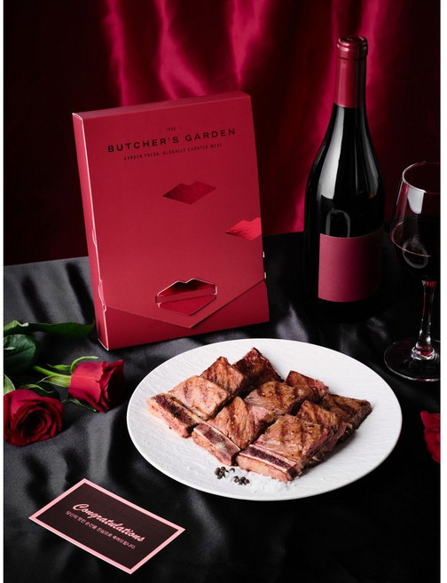 부처스가든 쪽쪽갈비 발렌타인 선물, 1개, 350g