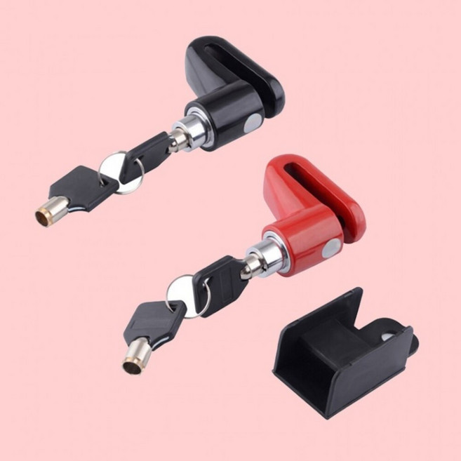 도난방지 알람 디스크락 자전거 자물쇠 오토바이 브레이크 잠금장치, 1개, 1cl3 1디스크락자물쇠-검정