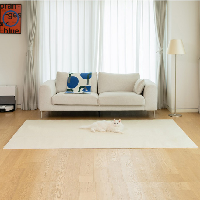 집사 필수템 벤스투 친환경 고양이 카페트 스크래쳐, 1개, 크림
