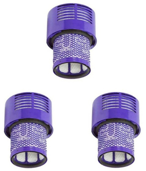 누심비 다이슨 무선 청소기 v10 호환 교체 먼지 필터, 3개, 다이슨 v10 호환 필터 3개