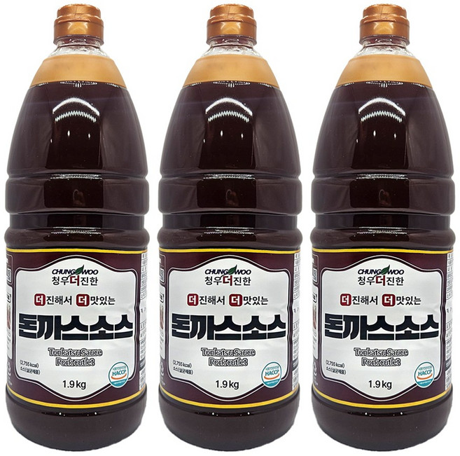 업소용 경양식 돈까스소스 1.9kg 대용량 돈카츠 양념, 3개