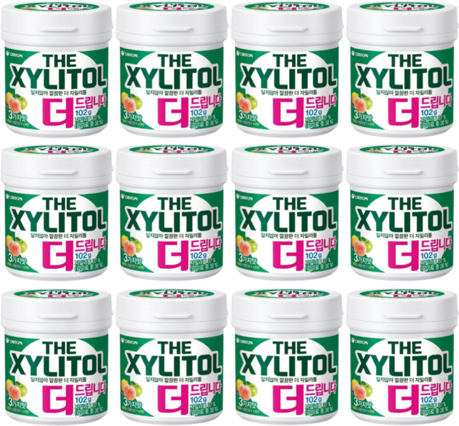 오리온 더 자일리톨, 102g, 12개