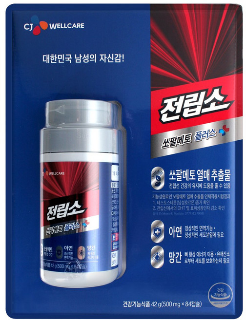 리턴업 전립소 쏘팔메토 아연, 84정, 1개