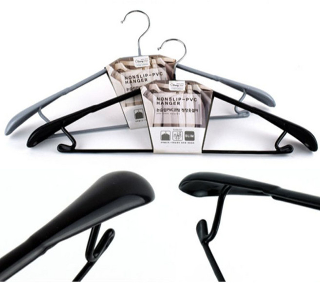 투제이 논슬립정장걸이 철제코팅옷걸이