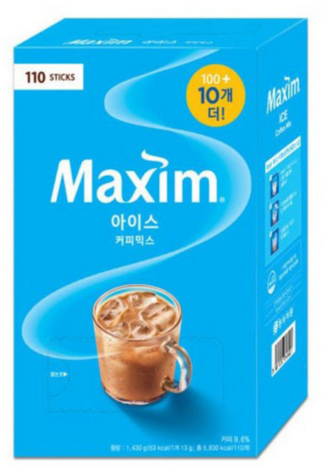 [동서식품] 맥심 아이스 커피믹스, 13g, 100개입, 6개