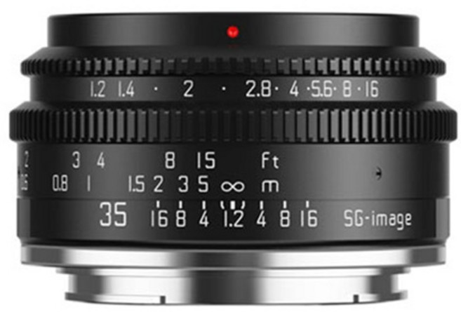 SG-image 深光鏡頭 MF 35mm F1.2 大光圈定焦鏡頭 卡口 E Z X M4/3 RF L, E卡口