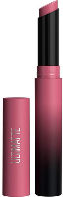 MAYBELLINE Color Sensational Ultimatte 매트 립스틱 건조하지 않음 강렬한 컬러 안료 모어 블러시 로즈 핑크 1개입, 599 MORE MAUVE