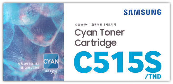 삼성전자 컬러 레이저프린터 토너 CLT-C515S/TND, 사이안, 1개