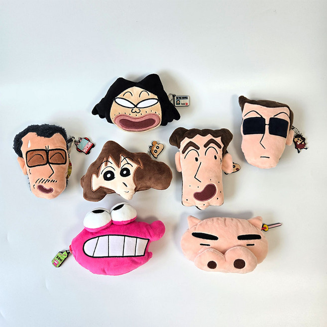 짱구 조연시리즈 파우치 봉미선 신형만 오수 흑곰 원장선생님 악세사리 카드 화장품