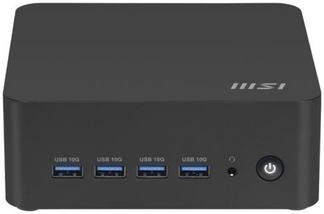 (MSI) 미니PC Cubi Z AI 라이젠7 8845HS (RAM 64GB+NVMe 1TB 구성), Free DOS, 64GB, 블랙