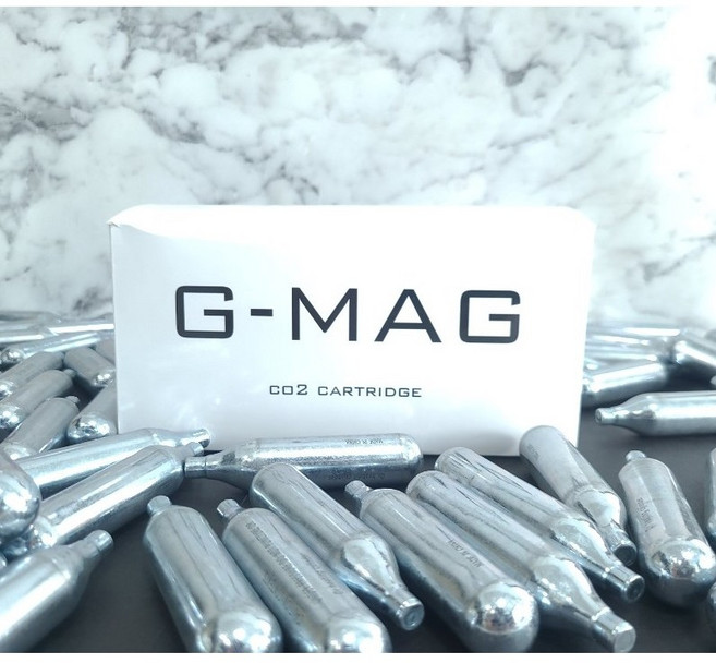 12g CO2 비나사산 카트리지 50개 AIRSOFT GMAG, 1세트