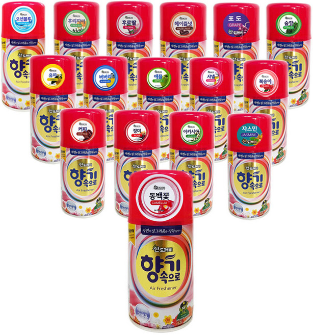 산도깨비 자동분사기 리필향캔 X 3개/4개/6개/기기3종/향캔26종/다양한 종류의 향캔, 290ml, 6개, 로즈마리