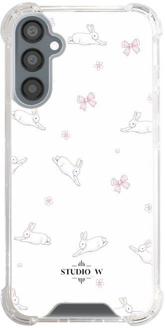 럭셔리 래빗 그림 맥세이프 핸드폰 케이스 젤리 하드타입