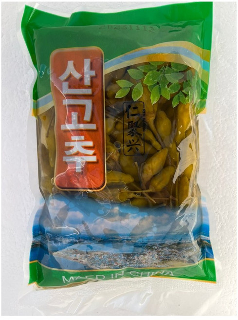 판다중국식품 산고추 절임고추, 500g, 2개