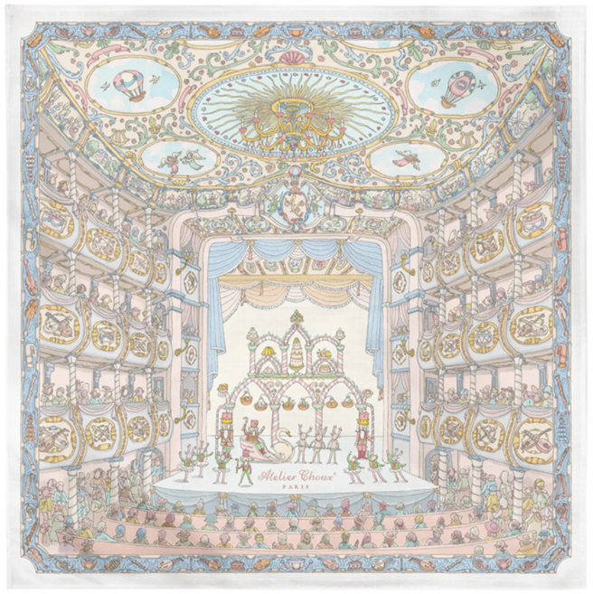 7위 - (선물박스 포함) 프랑스 Atelier Choux 아뜰리에 슈 오가닉 블랭킷 까레 100X100